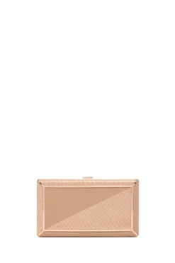 Callas Clutch in Nude Snakeskin & Nappa Leather