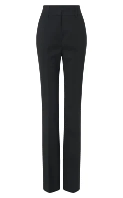 Cecilia Pant in Black Recycled Wool