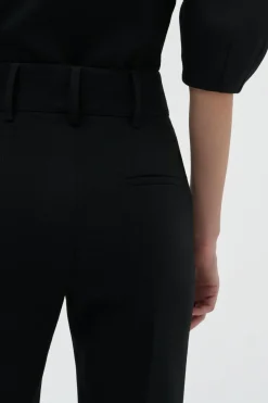 Cecilia Pant in Black Recycled Wool