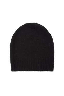 Chesire Knit Hat in Black Cashmere
