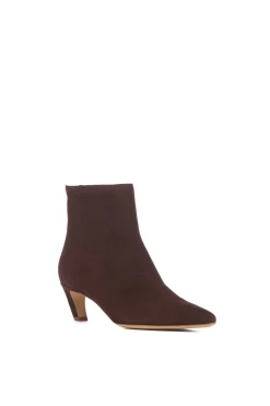 Clayton Ankle Boot in Dark Chocolate Suede