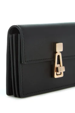 Concertina Card Wallet in Black Leather