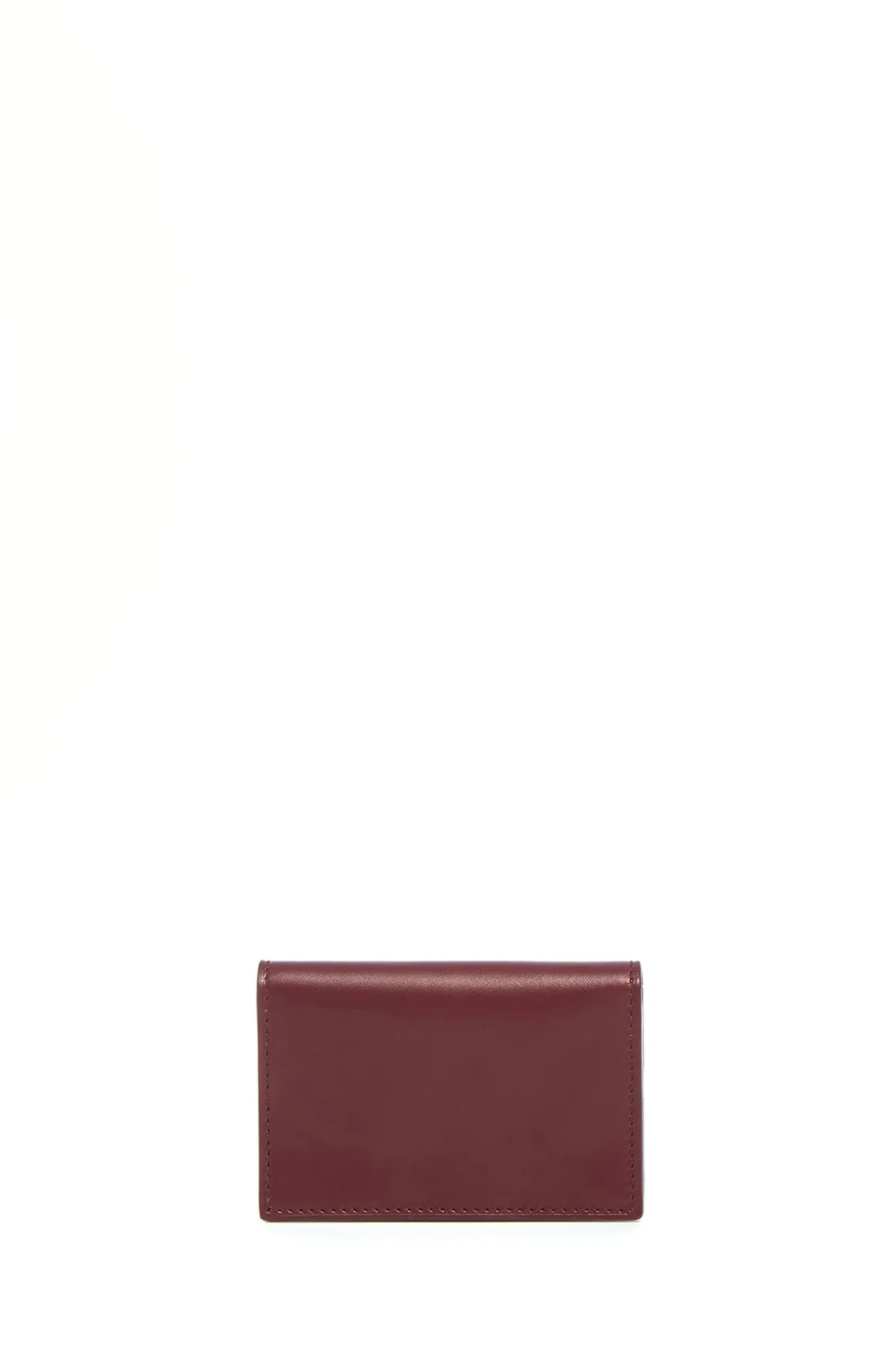 Concertina Card Wallet in Bordeaux & Pink Leather