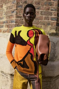 Daneth Knit Sweater in Earth Multi Cashmere