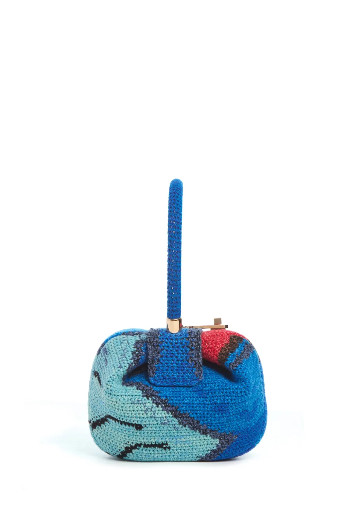 Demi Bag in Air Multi Crochet Cashmere
