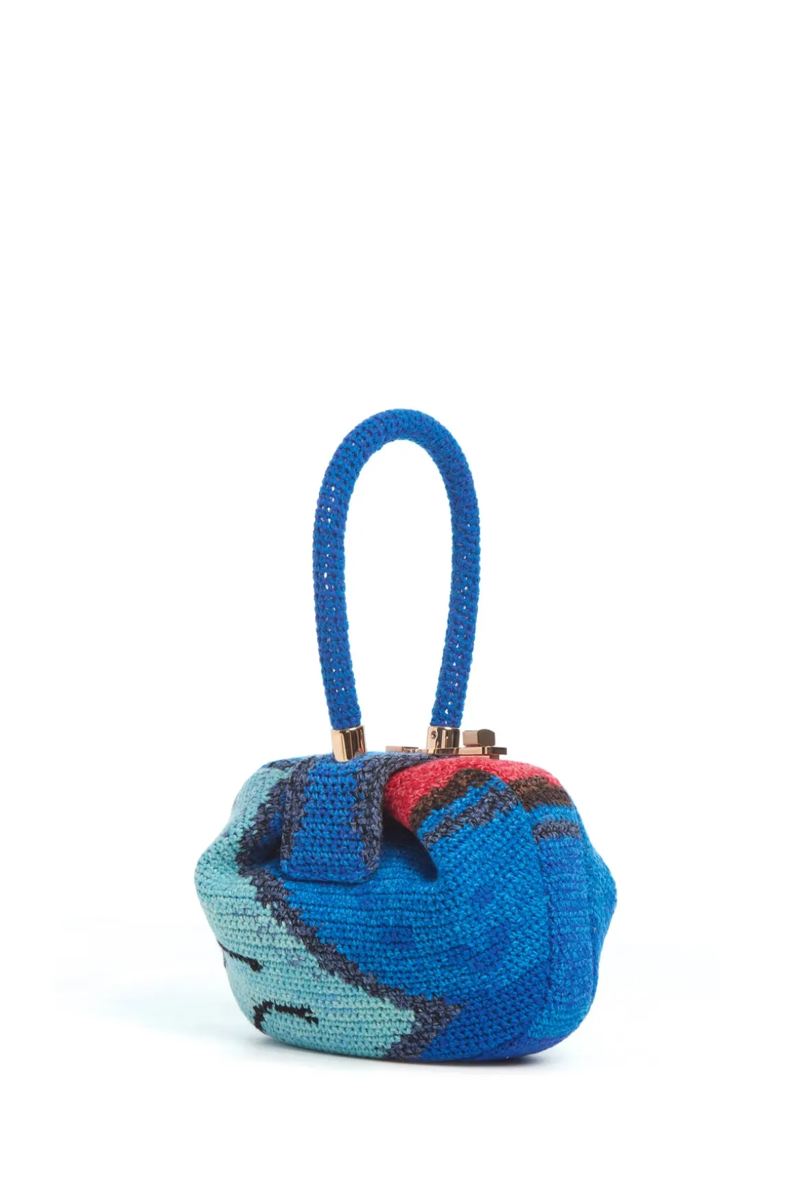 Demi Bag in Air Multi Crochet Cashmere