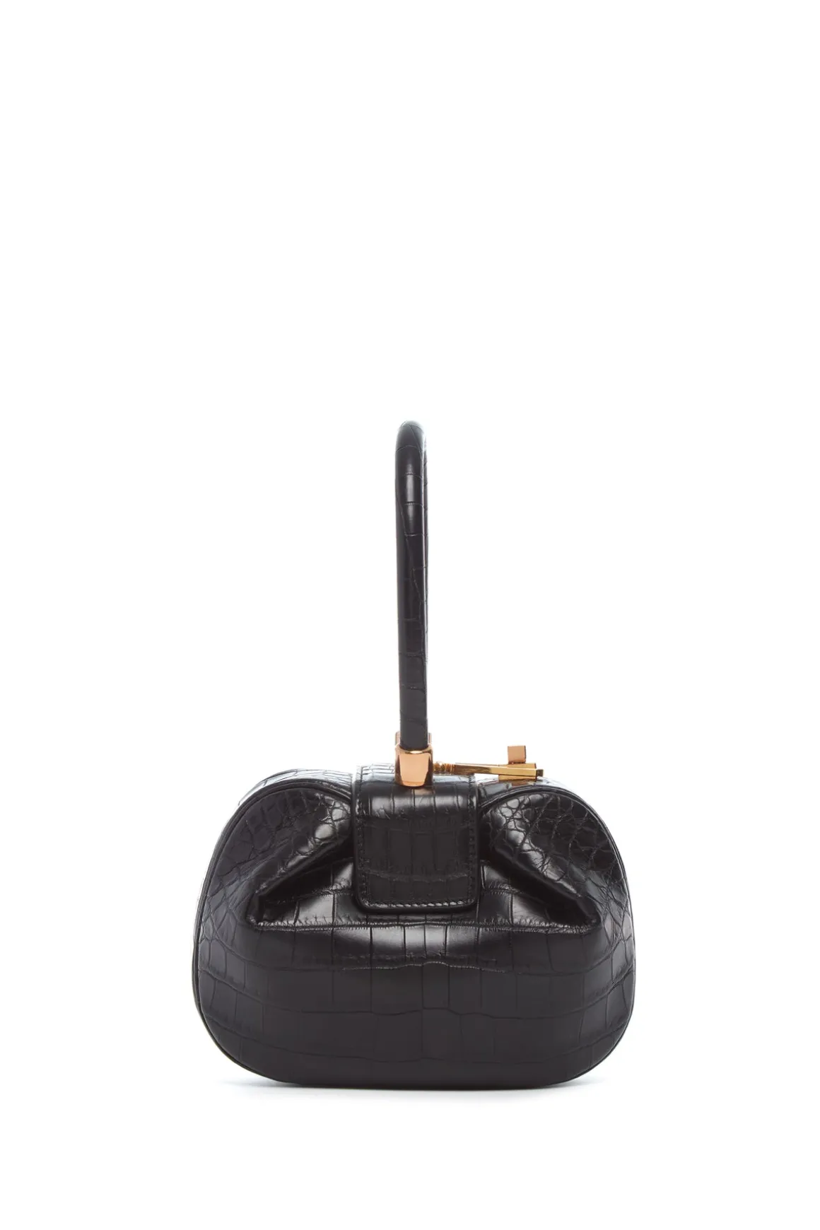 Demi Bag in Black Crocodile Leather
