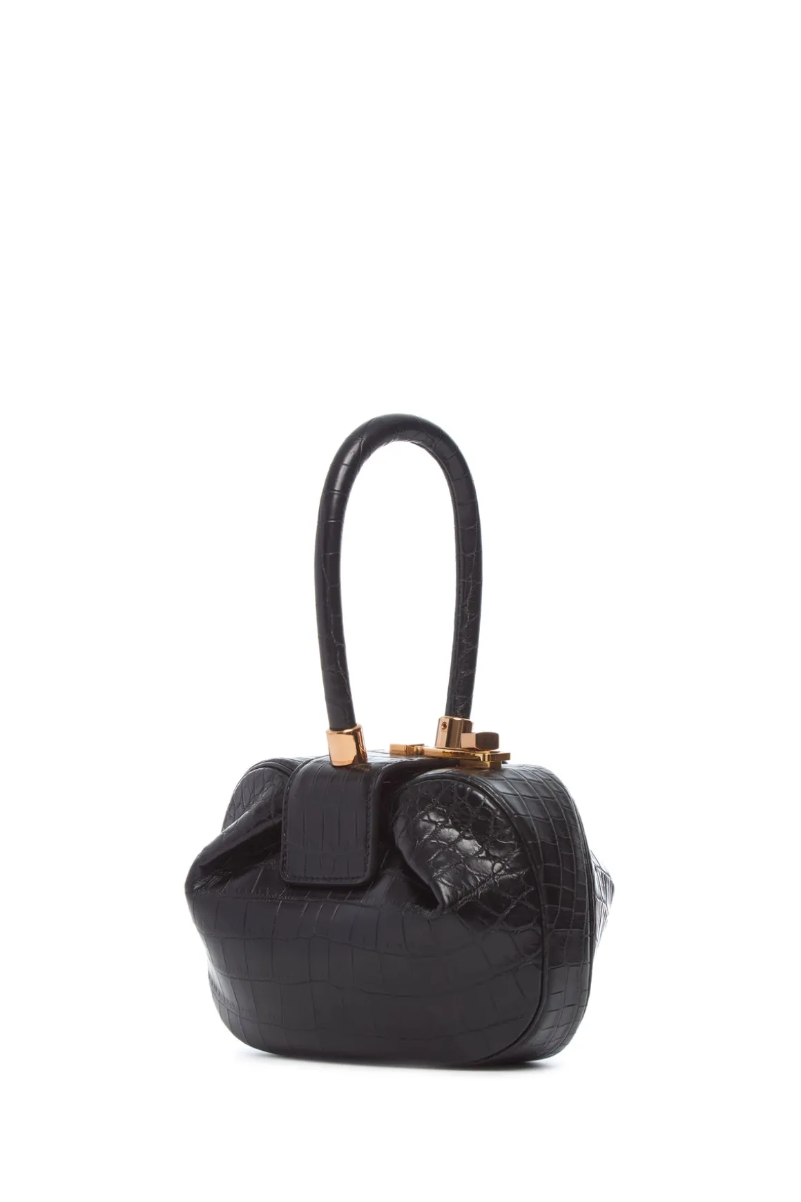 Demi Bag in Black Crocodile Leather