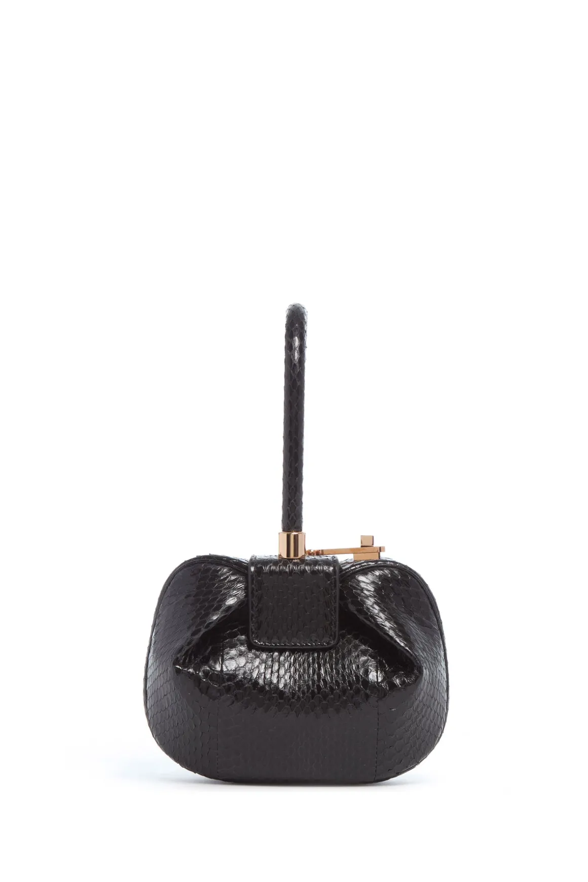 Demi Bag in Black Snakeskin