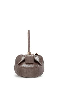 Demi Bag in Charcoal Snakeskin