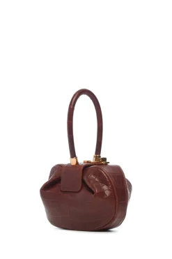 Demi Bag in Cognac Crocodile Leather