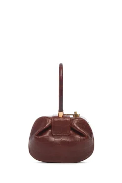 Demi Bag in Cognac Crocodile Leather