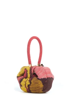 Demi Bag in Earth Multi Crochet Cashmere