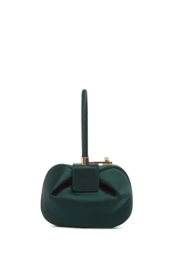 Demi Bag in Emerald Satin