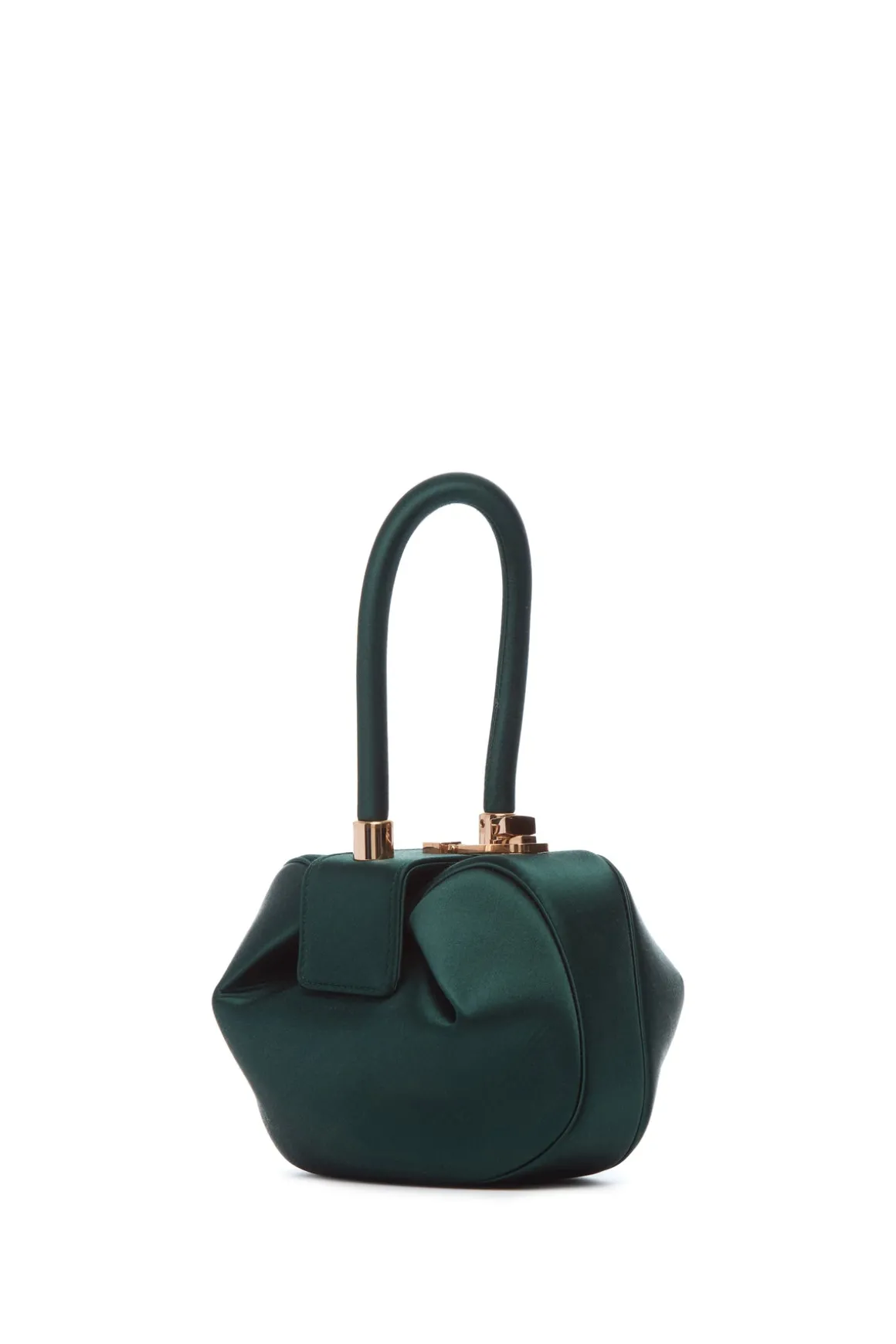Demi Bag in Emerald Satin