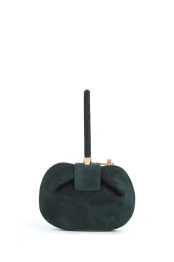 Demi Bag in English Green Suede Corduroy
