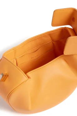 Demi Bag in Fluorescent Orange Nappa Leather