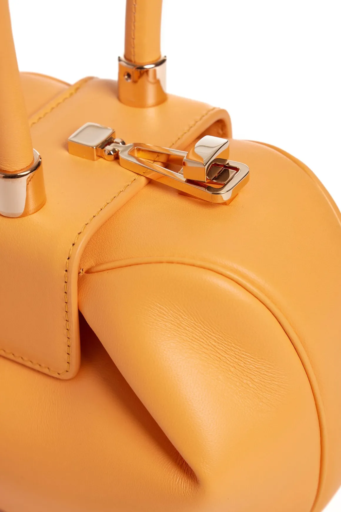 Demi Bag in Fluorescent Orange Nappa Leather