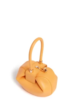 Demi Bag in Fluorescent Orange Nappa Leather