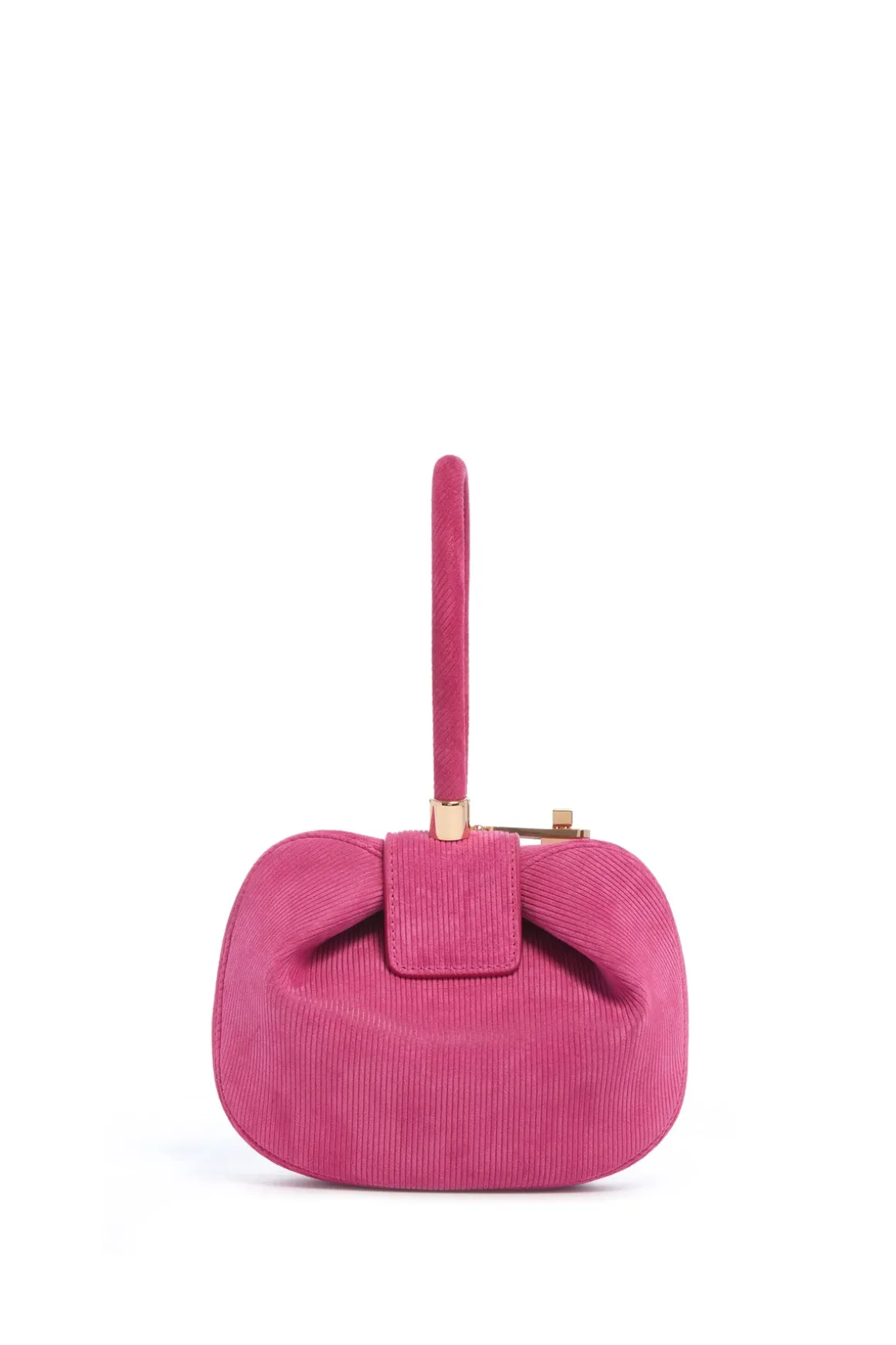 Demi Bag in Fuchsia Suede Corduroy