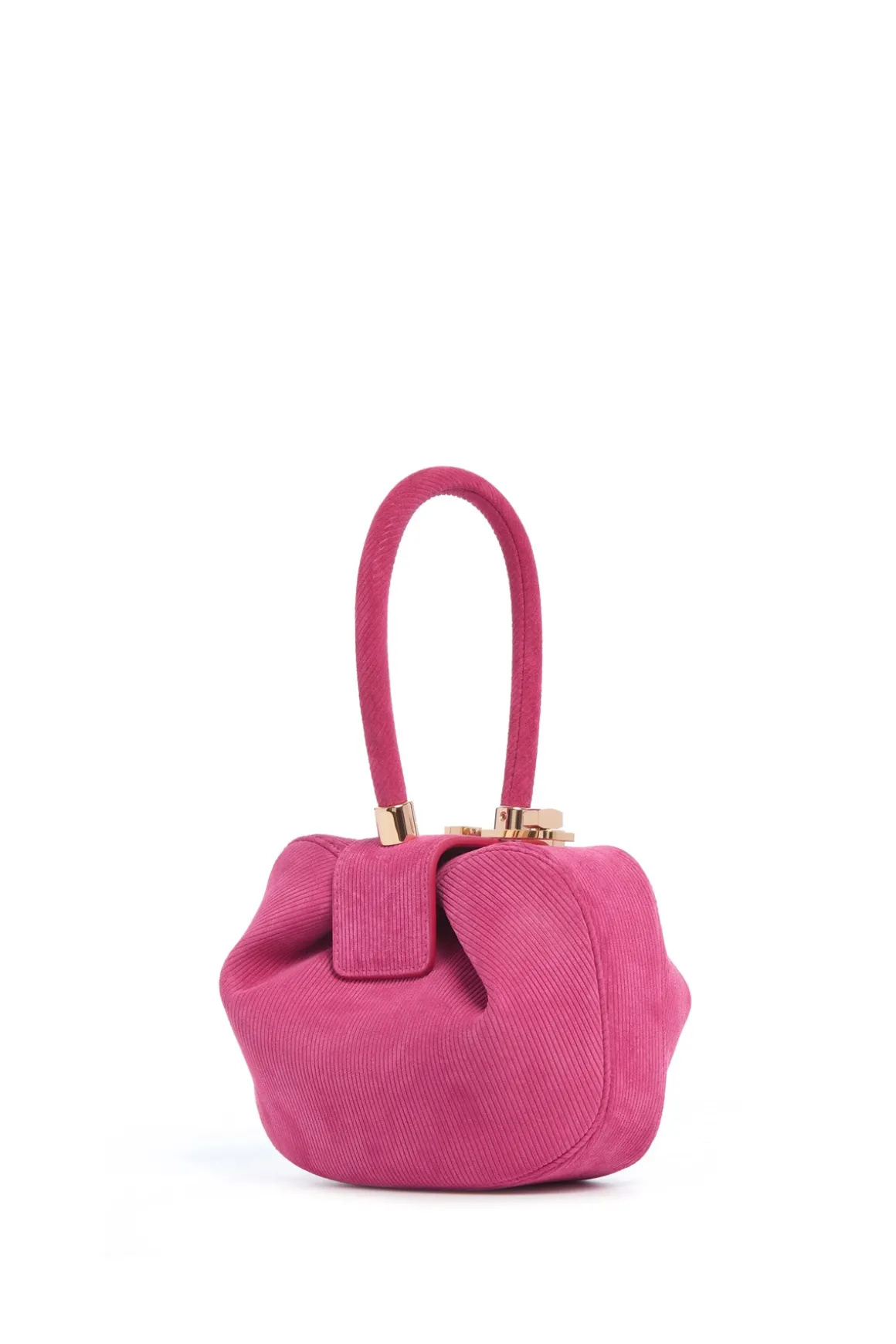 Demi Bag in Fuchsia Suede Corduroy