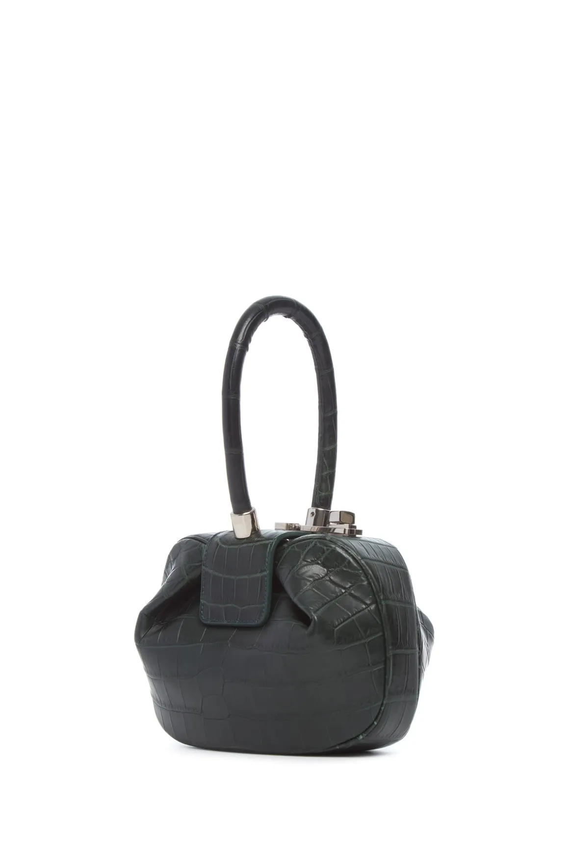 Demi Bag in Green Crocodile Leather