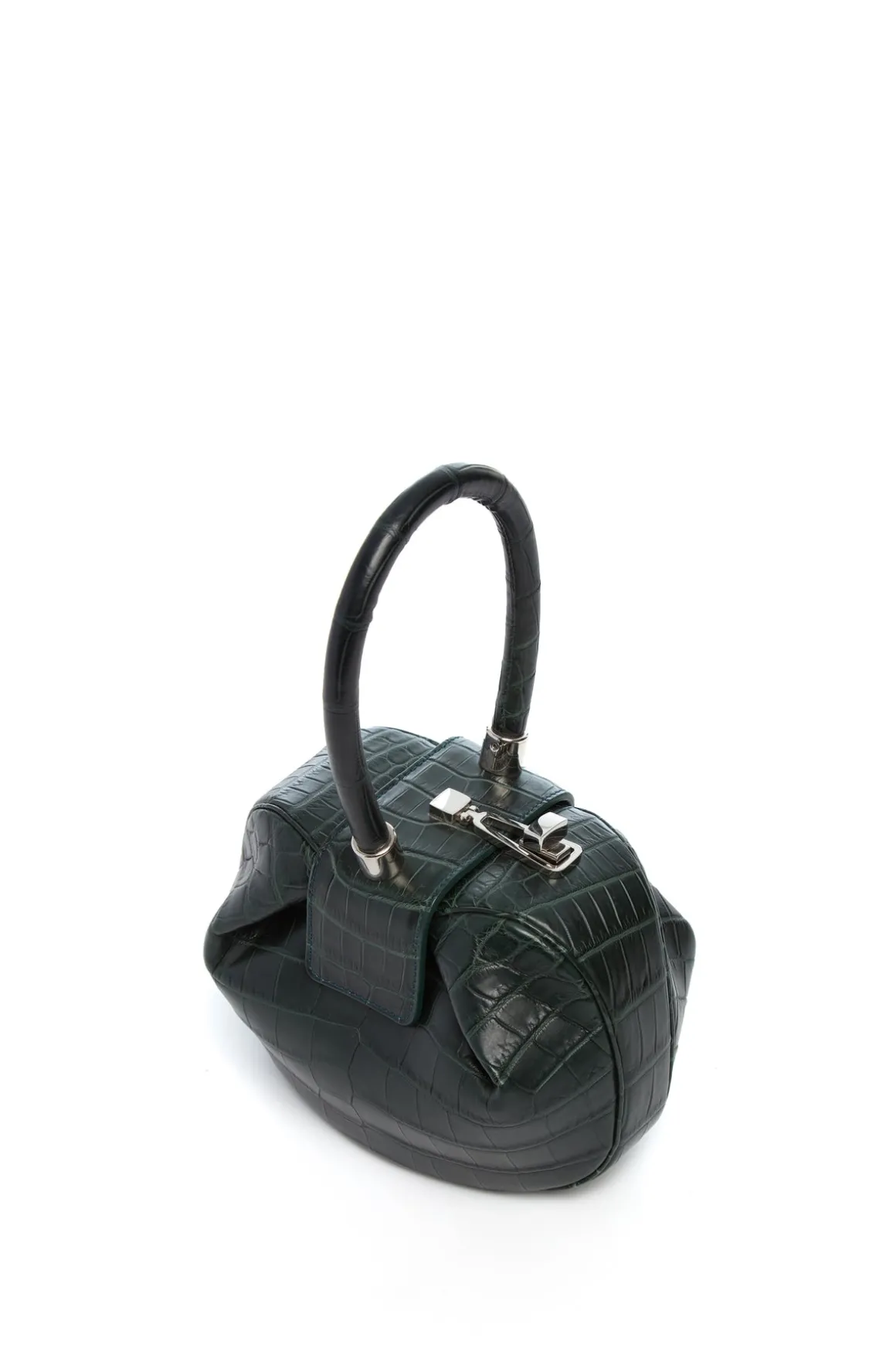 Demi Bag in Green Crocodile Leather