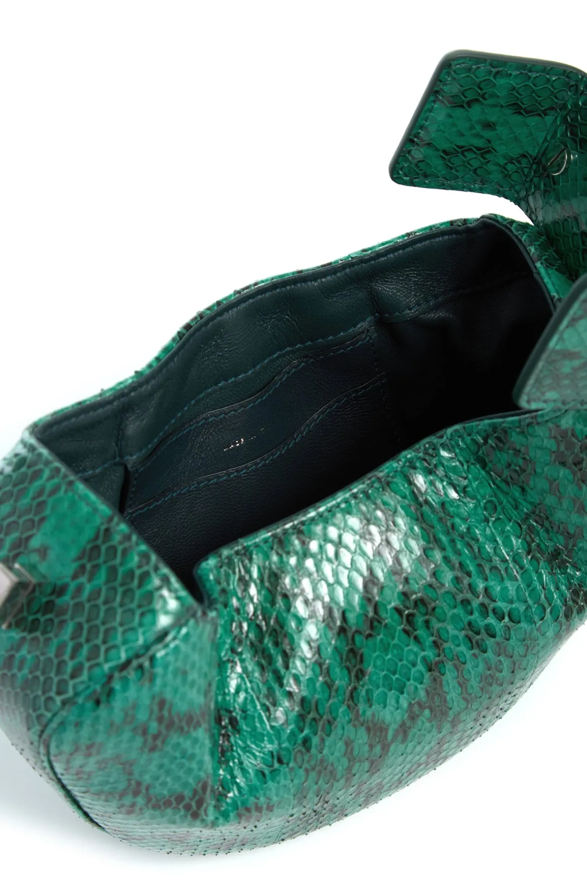 Demi Bag in Green Snakeskin