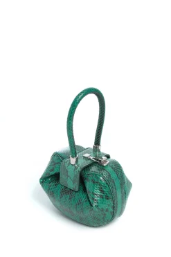 Demi Bag in Green Snakeskin