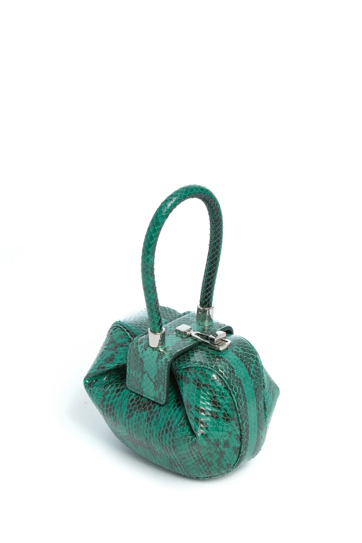 Demi Bag in Green Snakeskin
