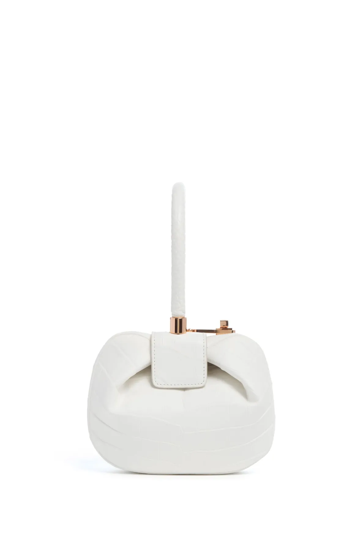Demi Bag in Ivory Crocodile Leather