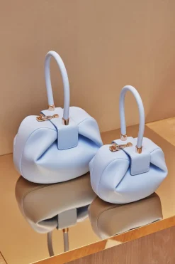 Demi Bag in Light Blue Nappa Leather