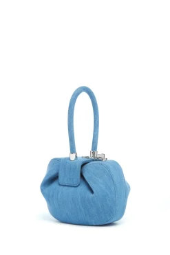 Demi Bag in Light Blue Recycled Cotton Linen Denim