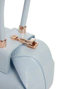 Demi Bag in Light Blue Snakeskin