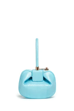 Demi Bag in Pale Blue Snakeskin