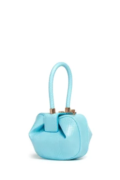 Demi Bag in Pale Blue Snakeskin