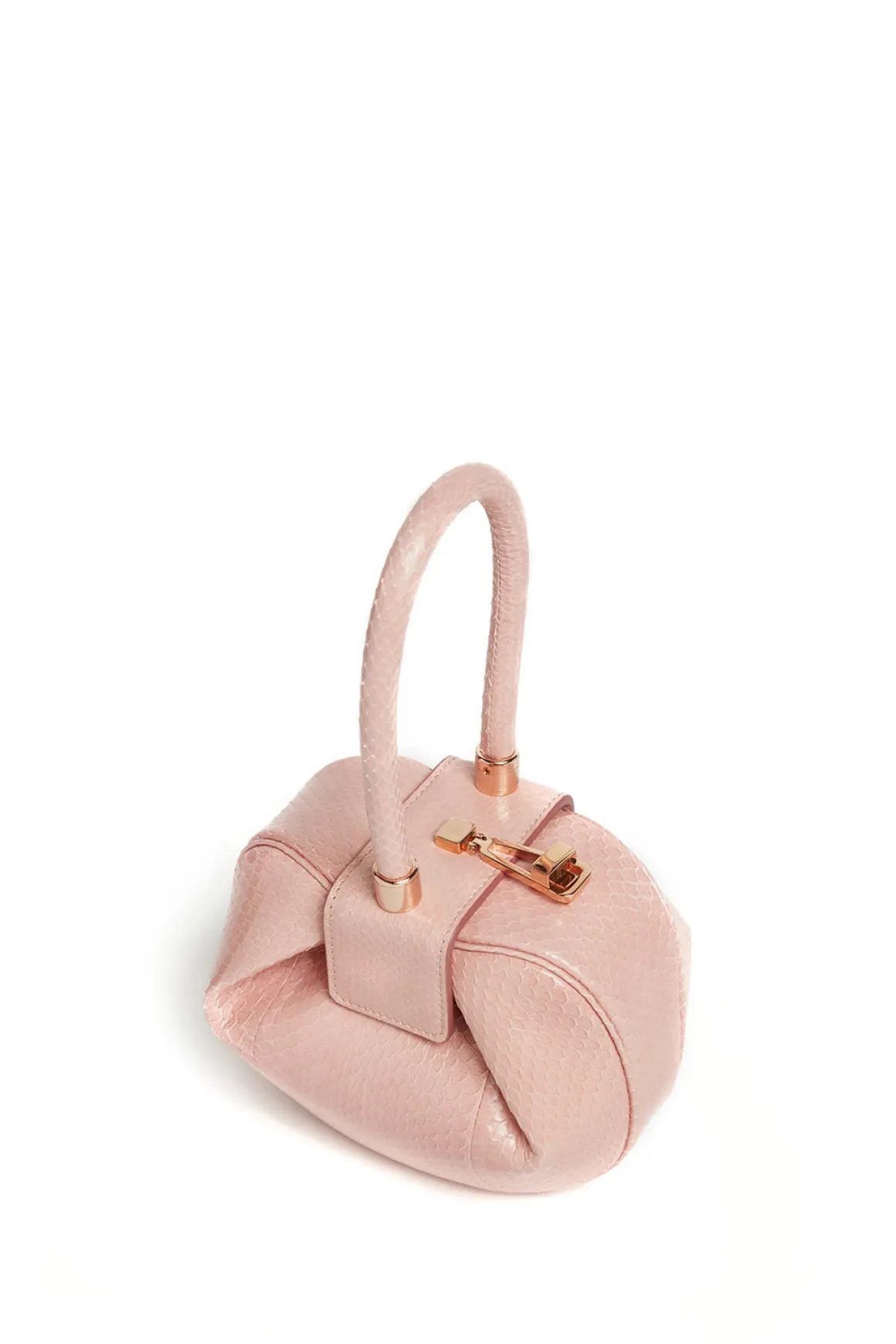 Demi Bag in Pink Snakeskin