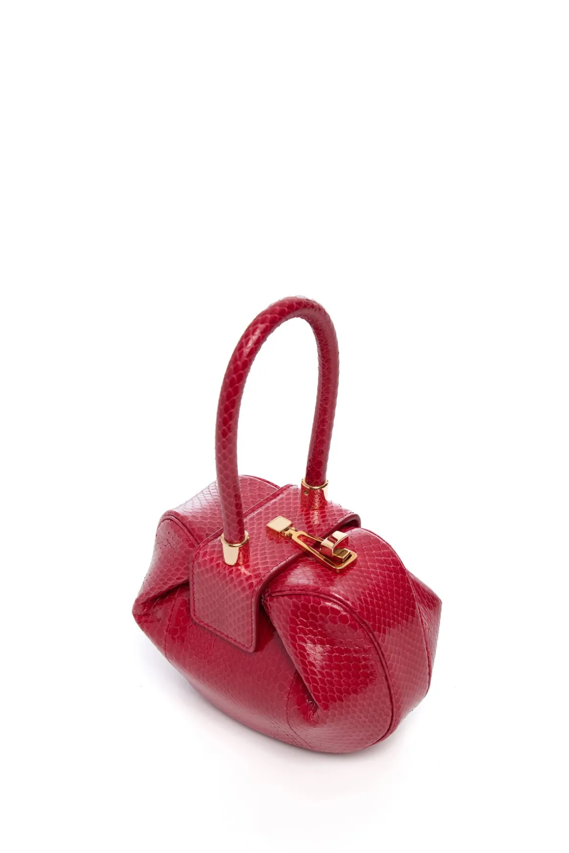 Demi Bag in Red Snakeskin