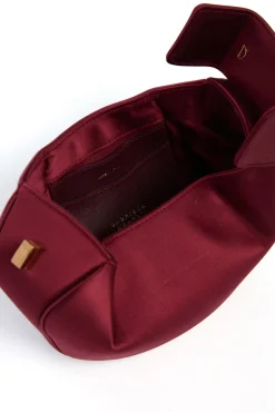 Demi Bag in Ruby Satin