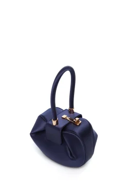 Demi Bag in Sapphire Satin