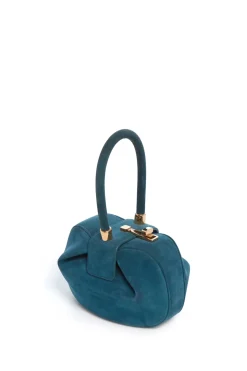 Demi Bag in Teal Suede