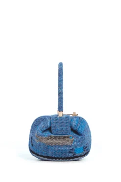 Demi Bag in Water Multi Crochet Cashmere