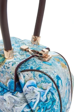 Demi Jupiter Bag in Painted Bordeaux Textured Leather