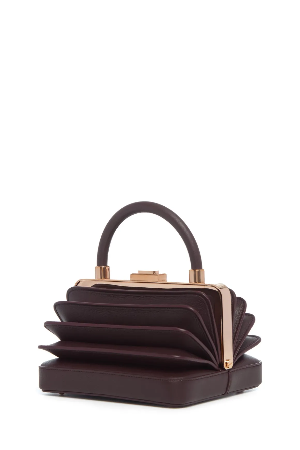 Diana Bag in Bordeaux Nappa Leather