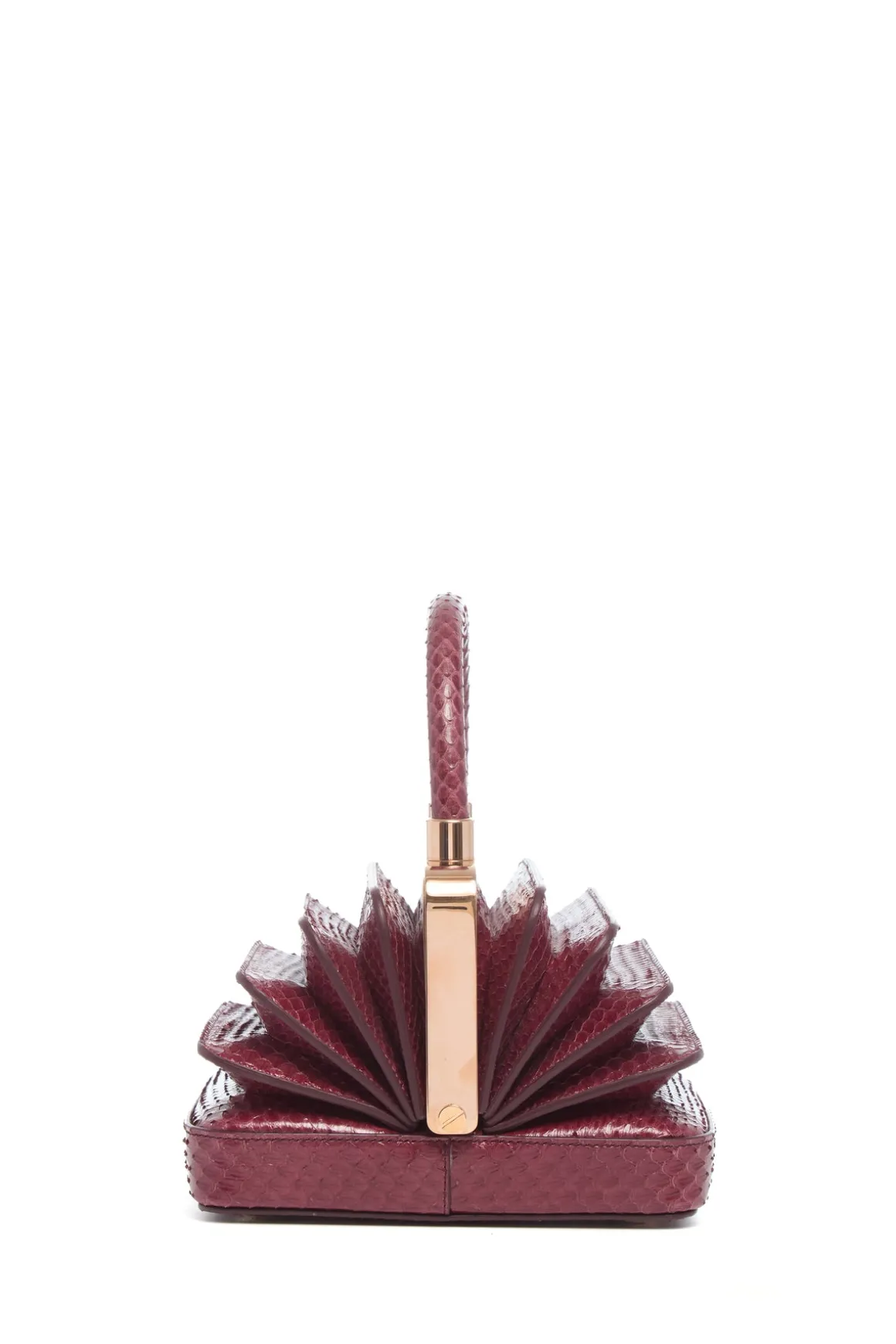 Diana Bag in Bordeaux Snakeskin