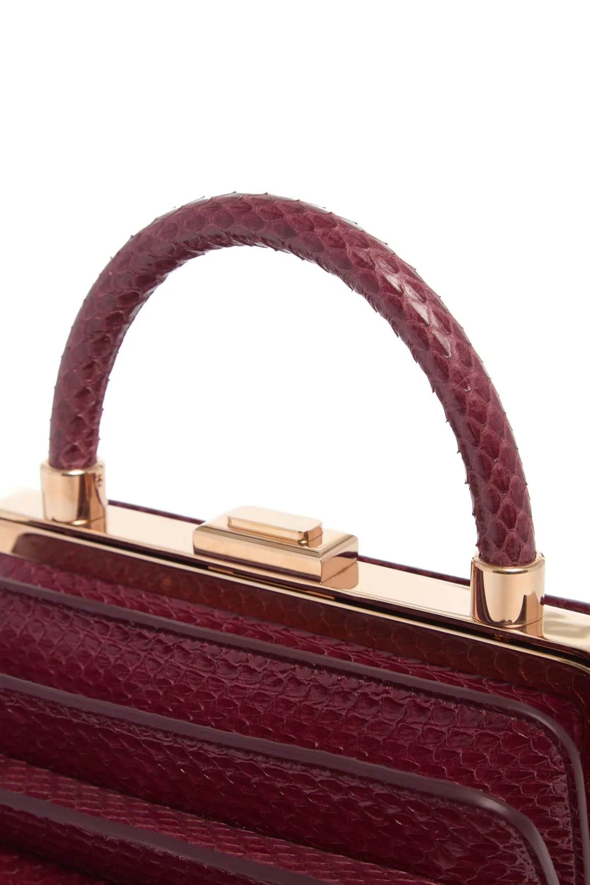Diana Bag in Bordeaux Snakeskin