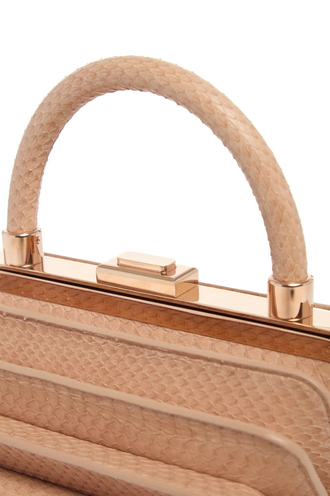 Diana Bag in Nude Snakeskin