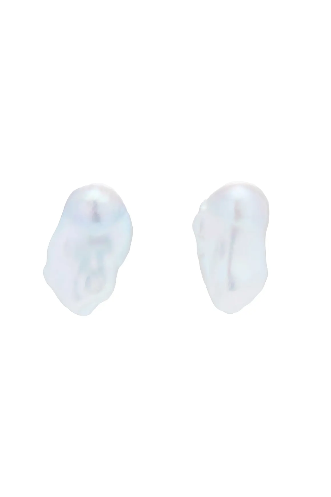 Earrings in Baroque Freshwater Pearl & 18K Yellow Gold