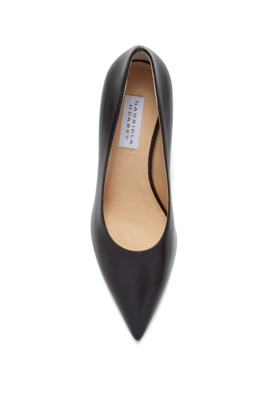 Edwina High Heel Stiletto Pump in Black Nappa Leather