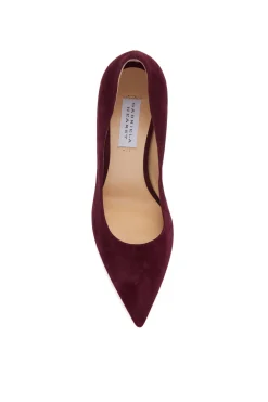 Edwina High Heel Stiletto Pump in Bordeaux Suede